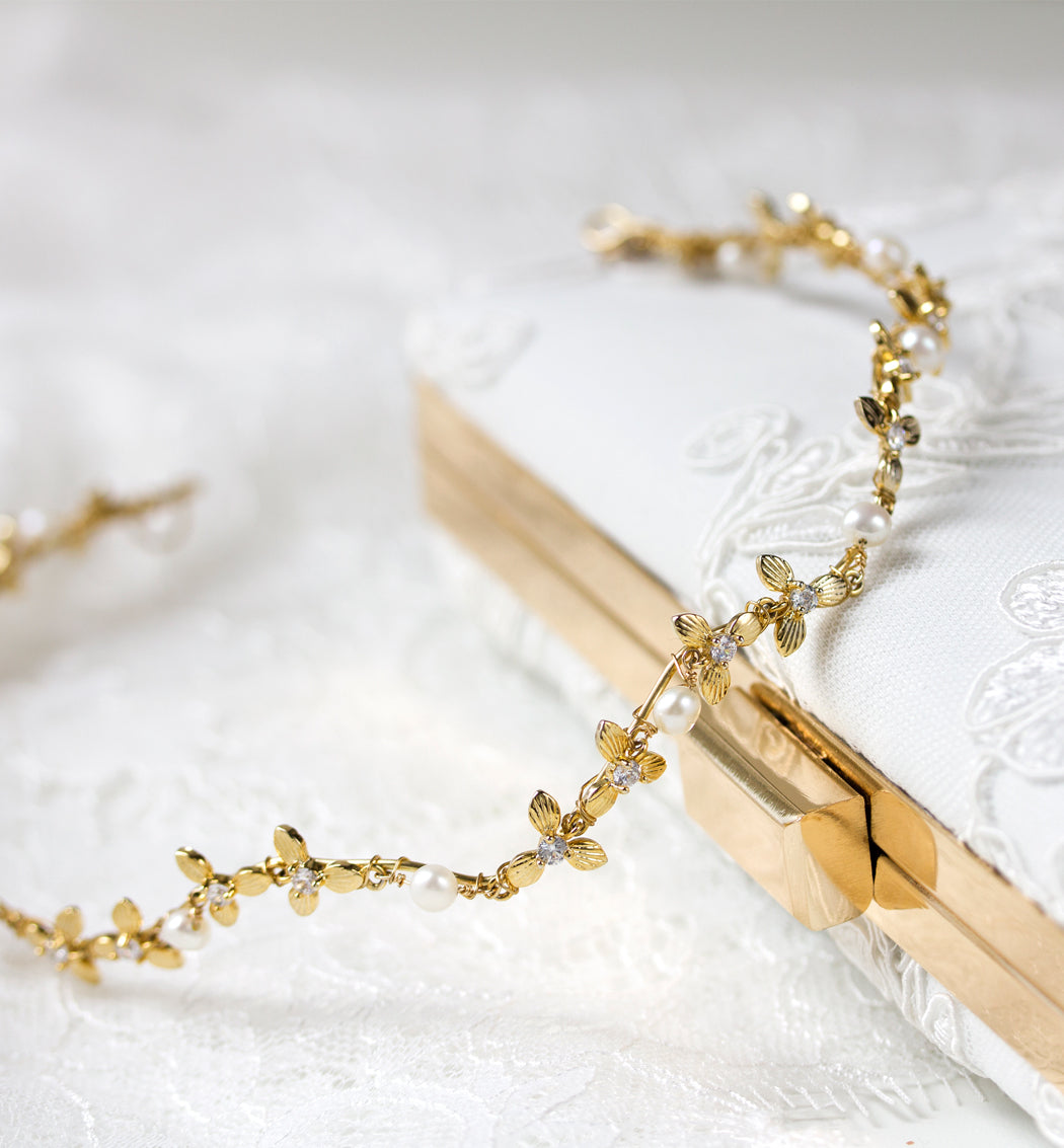 Pearl 18K Gold Plated Headband | Mix Mix Style [Hot Seller]-Mix MIx Style