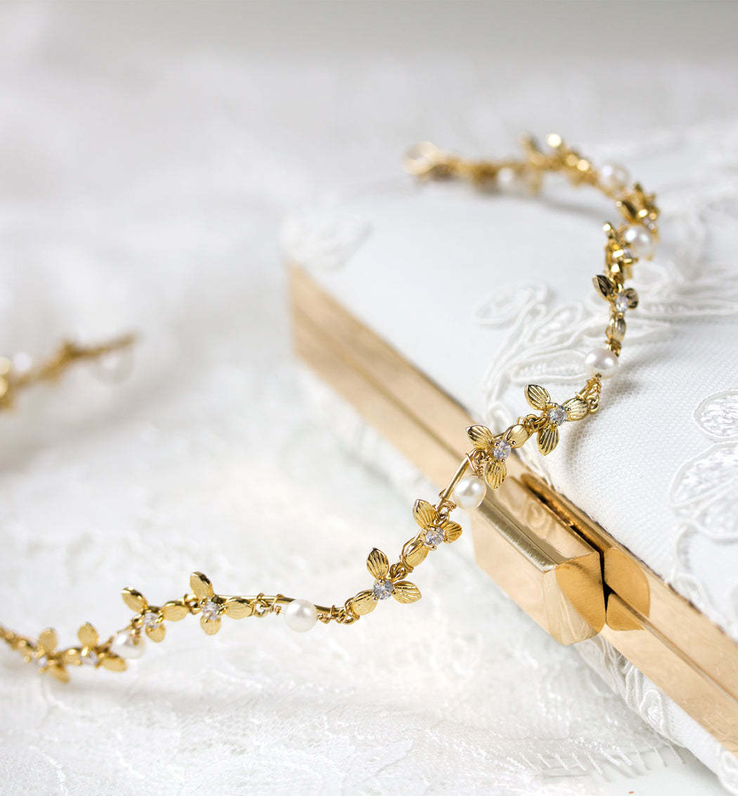 Pearl 18K Gold Plated Headband | Mix Mix Style [Hot Seller]-Mix MIx Style