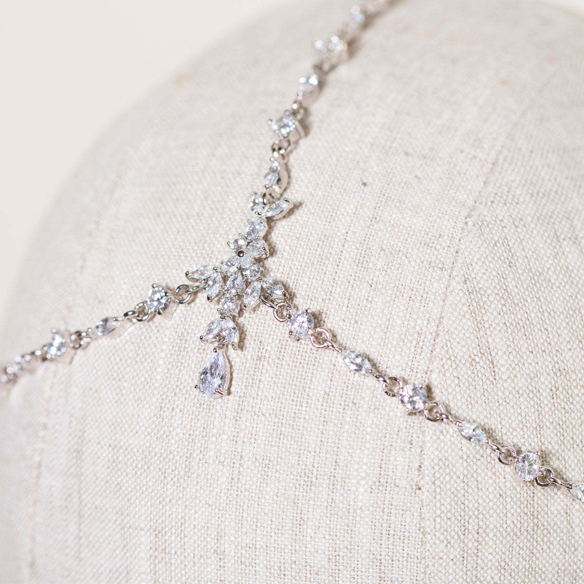 Marquise 18K White Gold Matha Patti | Mix Mix Style [Hot Seller]-Mix MIx Style