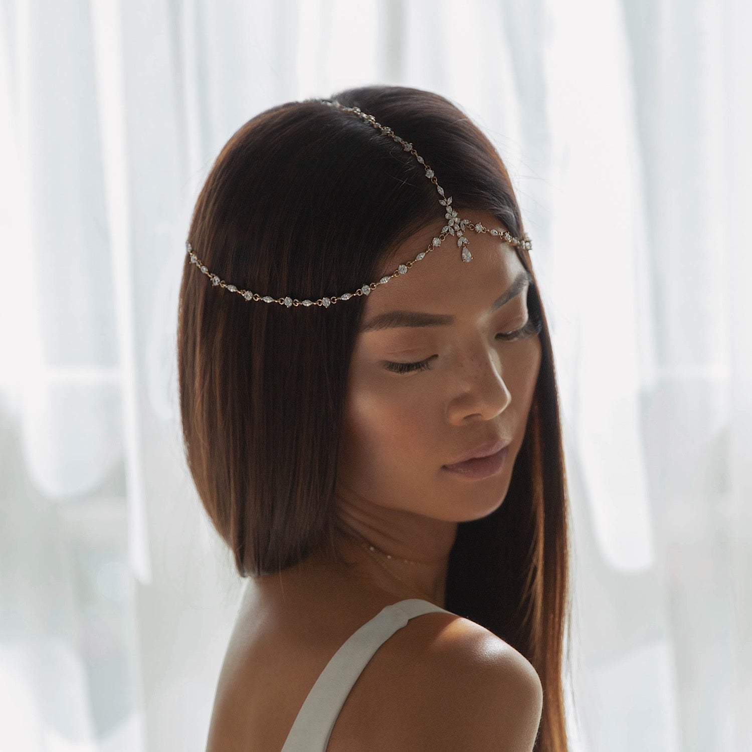 Marquise Tikka 18K Gold Plated Headpiece | Mix Mix Style [Hot Seller]-Mix MIx Style