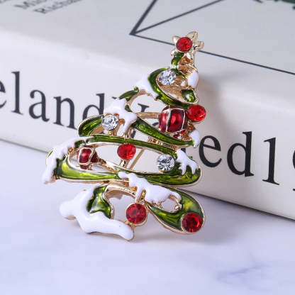 Original Christmas Diamonds Brooch Pin Gift Santa Tree Socks Snowman Gloves Garland | Mix Mix Style [Hot Seller]-Mix MIx Style
