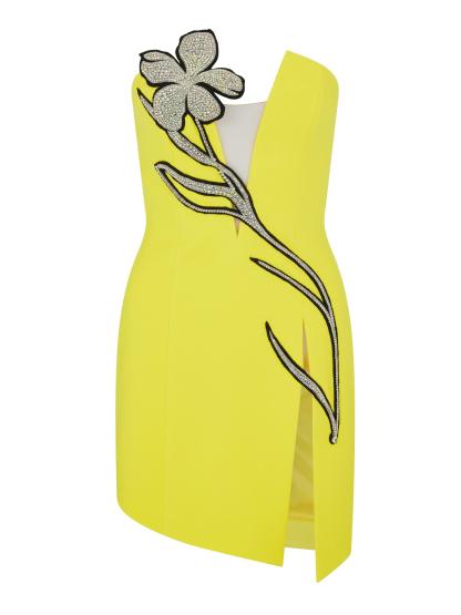 Hadassah Strapless Rhinestone Bandage Mini Dress-Mix MIx Style