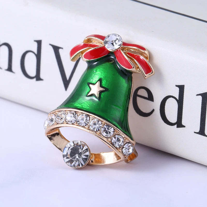 Original Christmas Diamonds Brooch Pin Gift Santa Tree Socks Snowman Gloves Garland | Mix Mix Style [Hot Seller]-Mix MIx Style