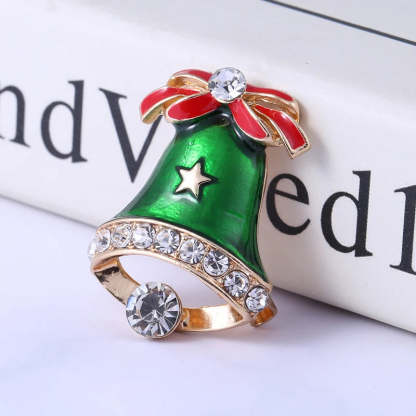 Original Christmas Diamonds Brooch Pin Gift Santa Tree Socks Snowman Gloves Garland | Mix Mix Style [Hot Seller]-Mix MIx Style
