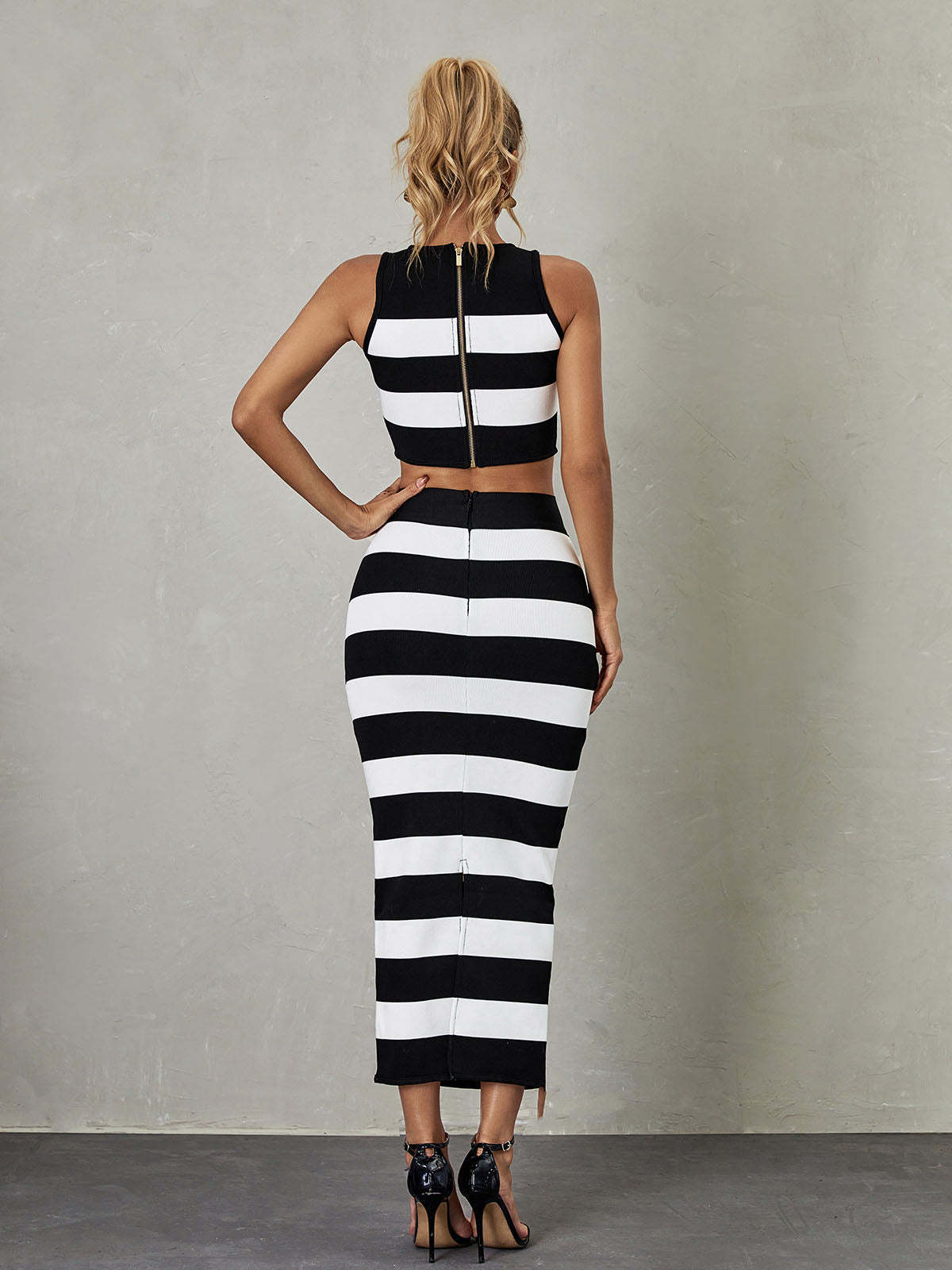 Helena Stripe Bandage Set-Mix MIx Style