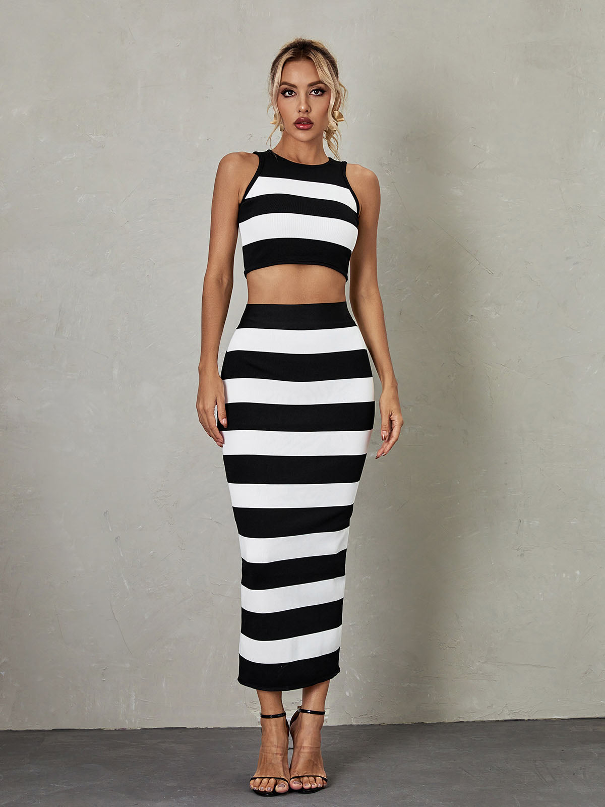 Helena Stripe Bandage Set-Mix MIx Style