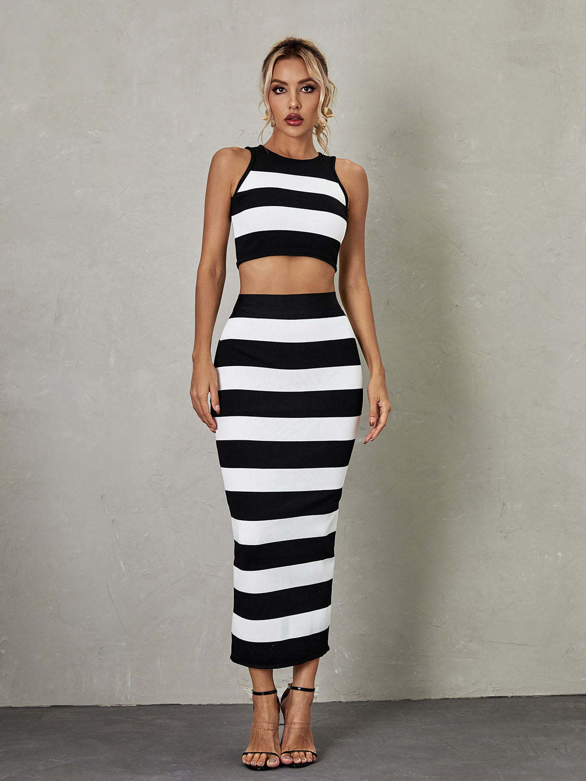 Helena Stripe Bandage Set-Mix MIx Style