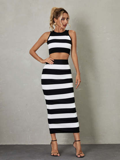 Helena Stripe Bandage Set-Mix MIx Style