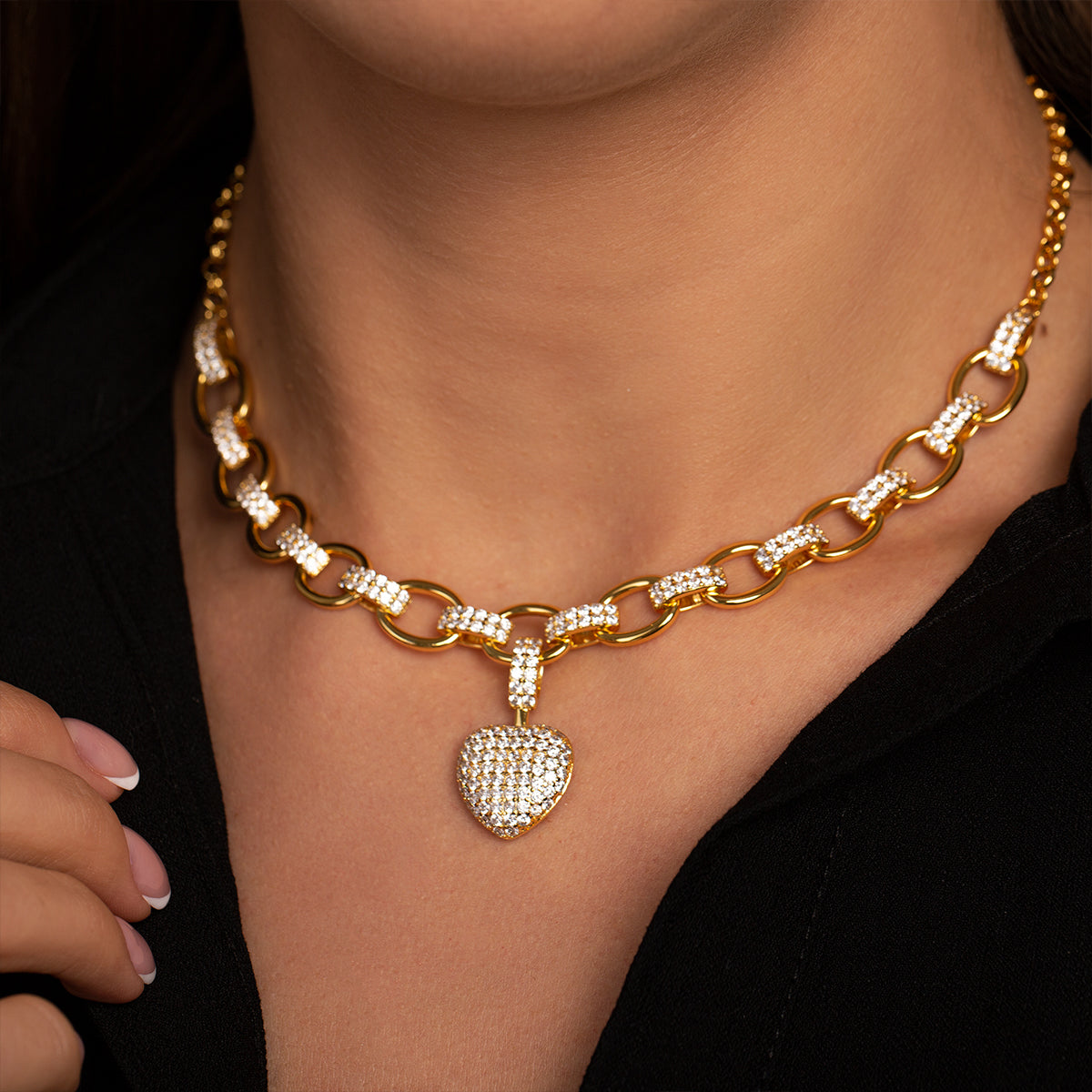 The Hills Heart Pendant Jewelry Set-Mix MIx Style