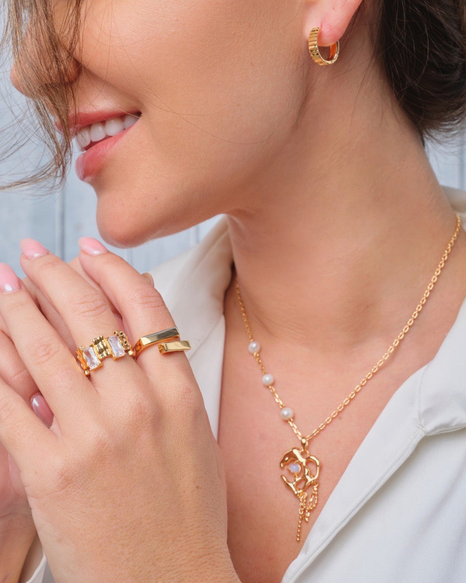 Sterling Silver and Stunning Moissanite Ring | Mix Mix Style-Mix MIx Style