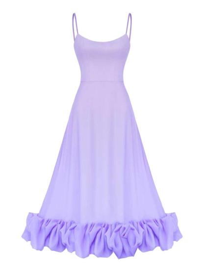 Ilsa Spaghetti Maxi Dress In Violet-Mix MIx Style
