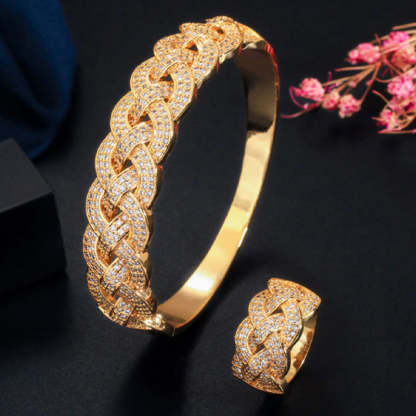 Sparkling Intertwined Jewelry Set-Mix MIx Style