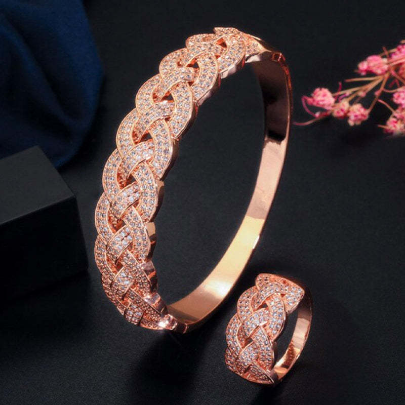 Sparkling Intertwined Jewelry Set-Mix MIx Style