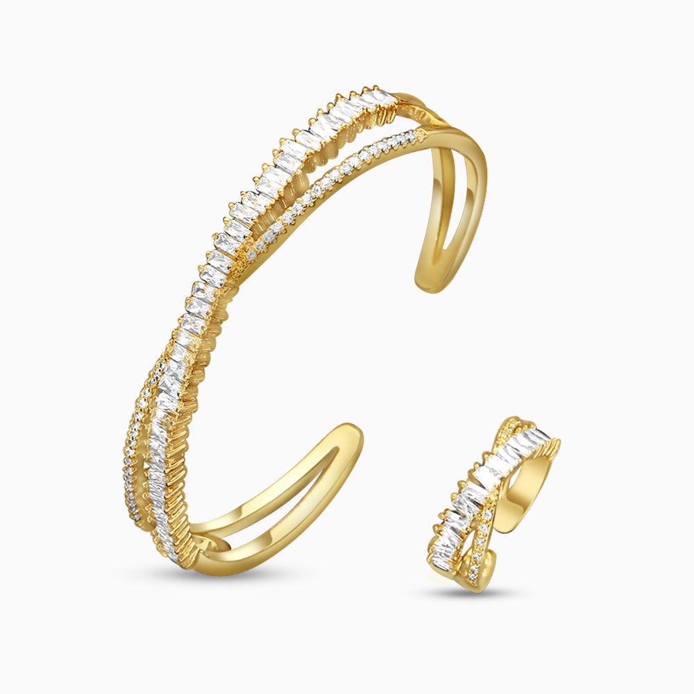 Intertwined Sparkle Jewelry Set-Mix MIx Style