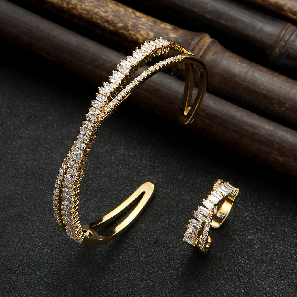 Intertwined Sparkle Jewelry Set-Mix MIx Style