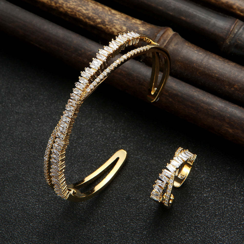 Intertwined Sparkle Jewelry Set-Mix MIx Style