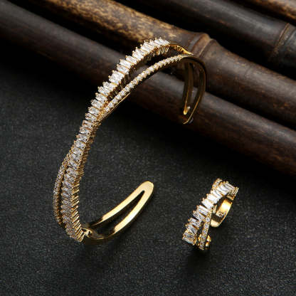 Intertwined Sparkle Jewelry Set-Mix MIx Style