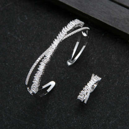 Intertwined Sparkle Jewelry Set-Mix MIx Style