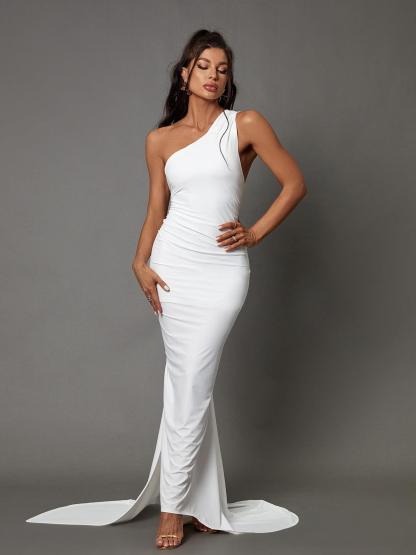 White Backless Maxi Dress | Mix Mix Style [Hot Seller]-Mix MIx Style