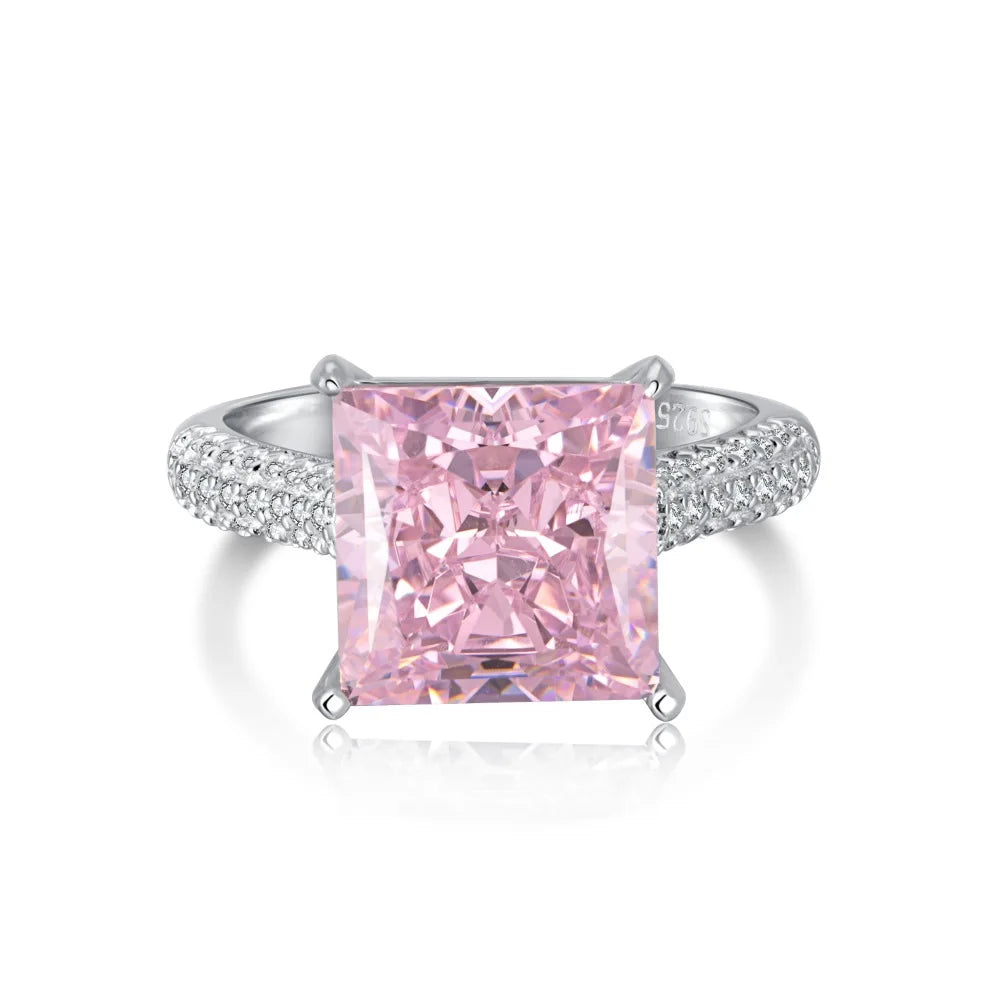 Pink Moissanite Rings Women's Jewlery Ring Diamond Rings | Mix Mix Style [Hot Seller]-Mix MIx Style