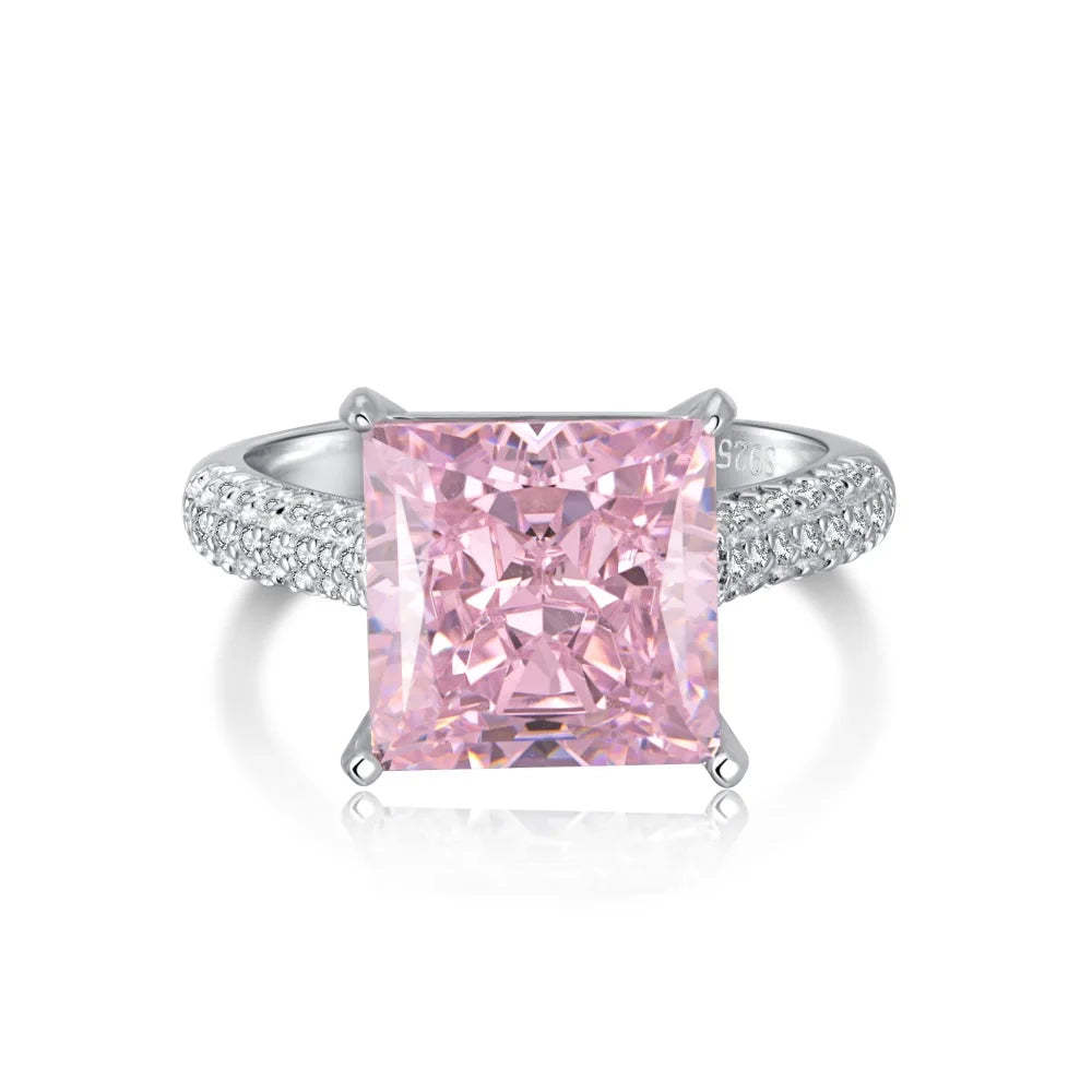 Pink Moissanite Rings Women's Jewlery Ring Diamond Rings | Mix Mix Style [Hot Seller]-Mix MIx Style