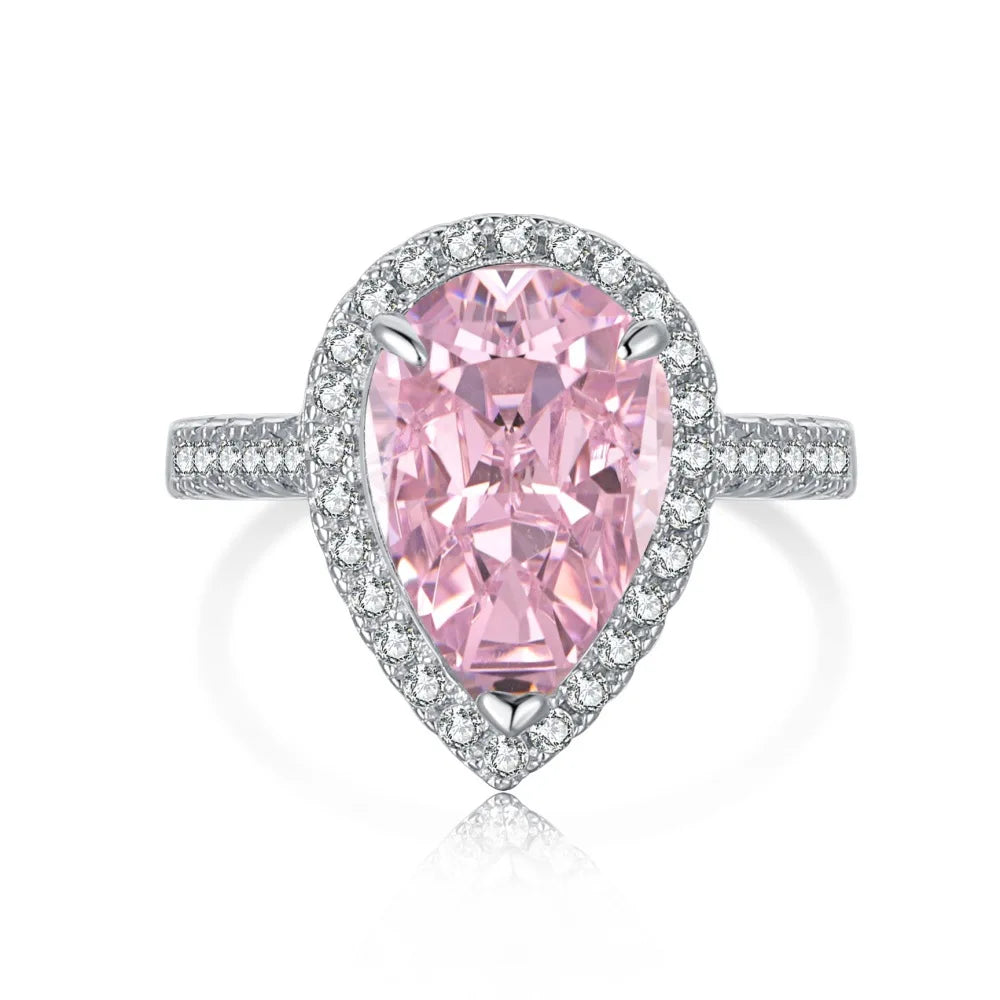 Pink Moissanite Rings Women's Jewlery Ring Diamond Rings | Mix Mix Style [Hot Seller]-Mix MIx Style