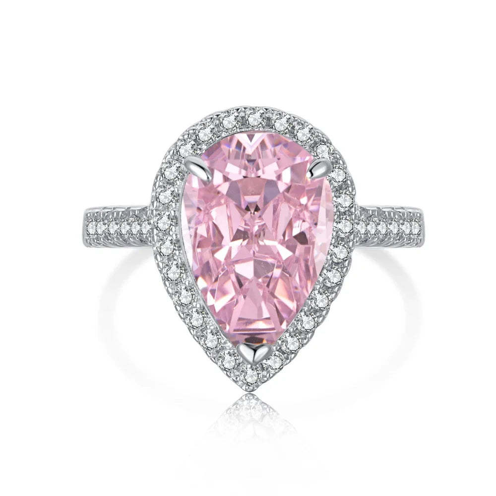 Pink Moissanite Rings Women's Jewlery Ring Diamond Rings | Mix Mix Style [Hot Seller]-Mix MIx Style