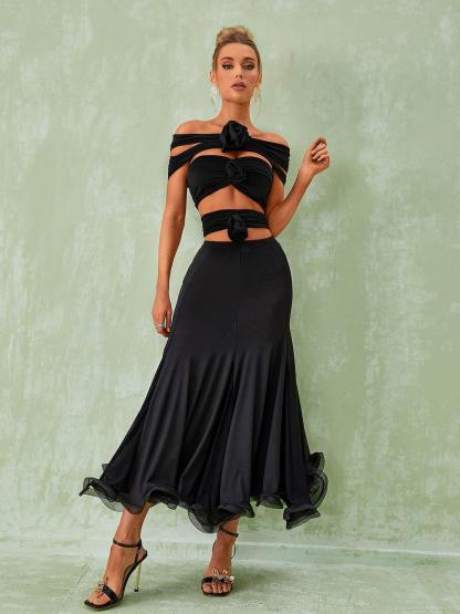 Black Midi Bell Skirt  | Mix Mix Style [Hot Seller]-Mix MIx Style