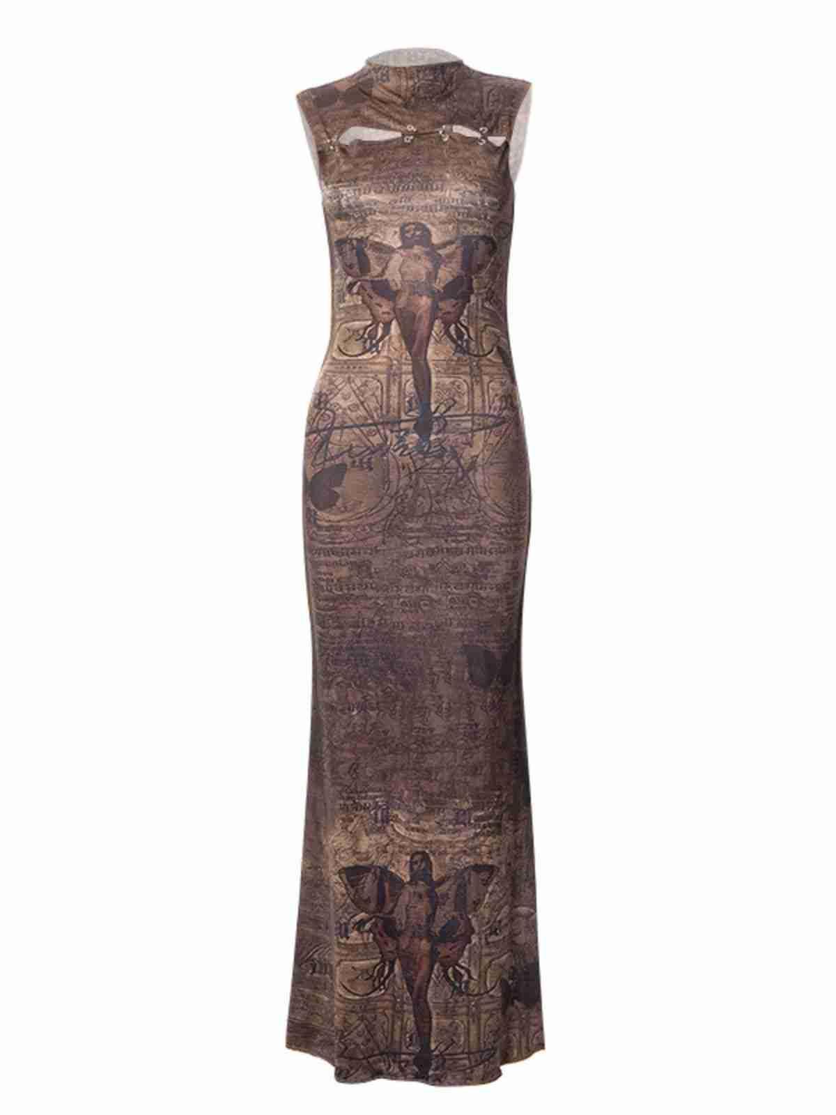 Keiko Printed Maxi Dress-Mix MIx Style