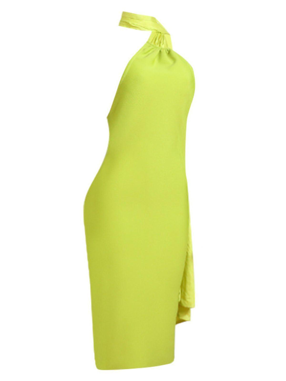 Kinga Halterneck Bandage Midi Dress-Mix MIx Style