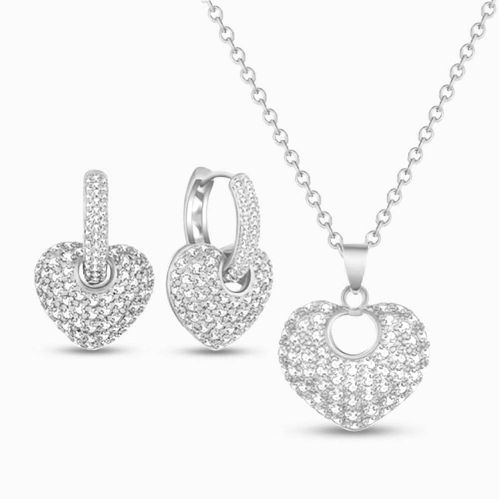 Leira Heart Pendant Jewelry Set-Mix MIx Style