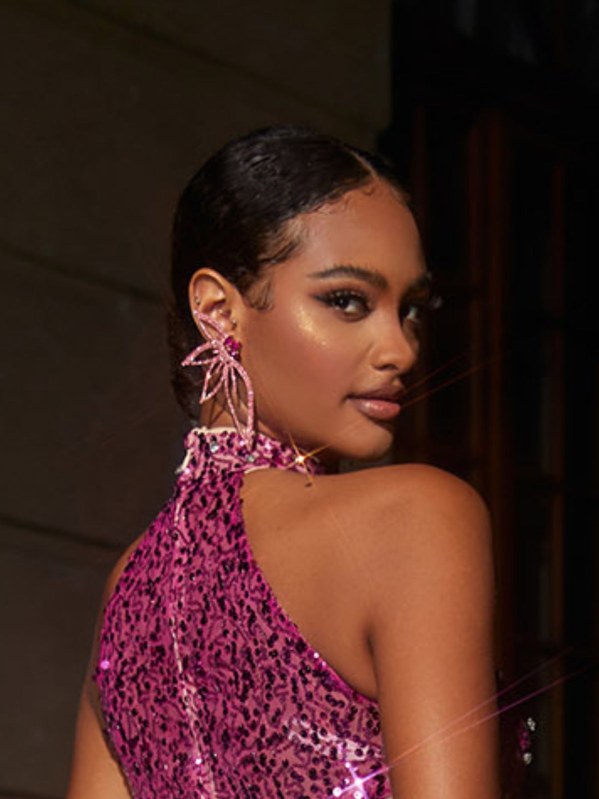 s925 Sterling Silver Crystal Flower Earrings | Mix Mix Style [Hot Seller]-Mix MIx Style