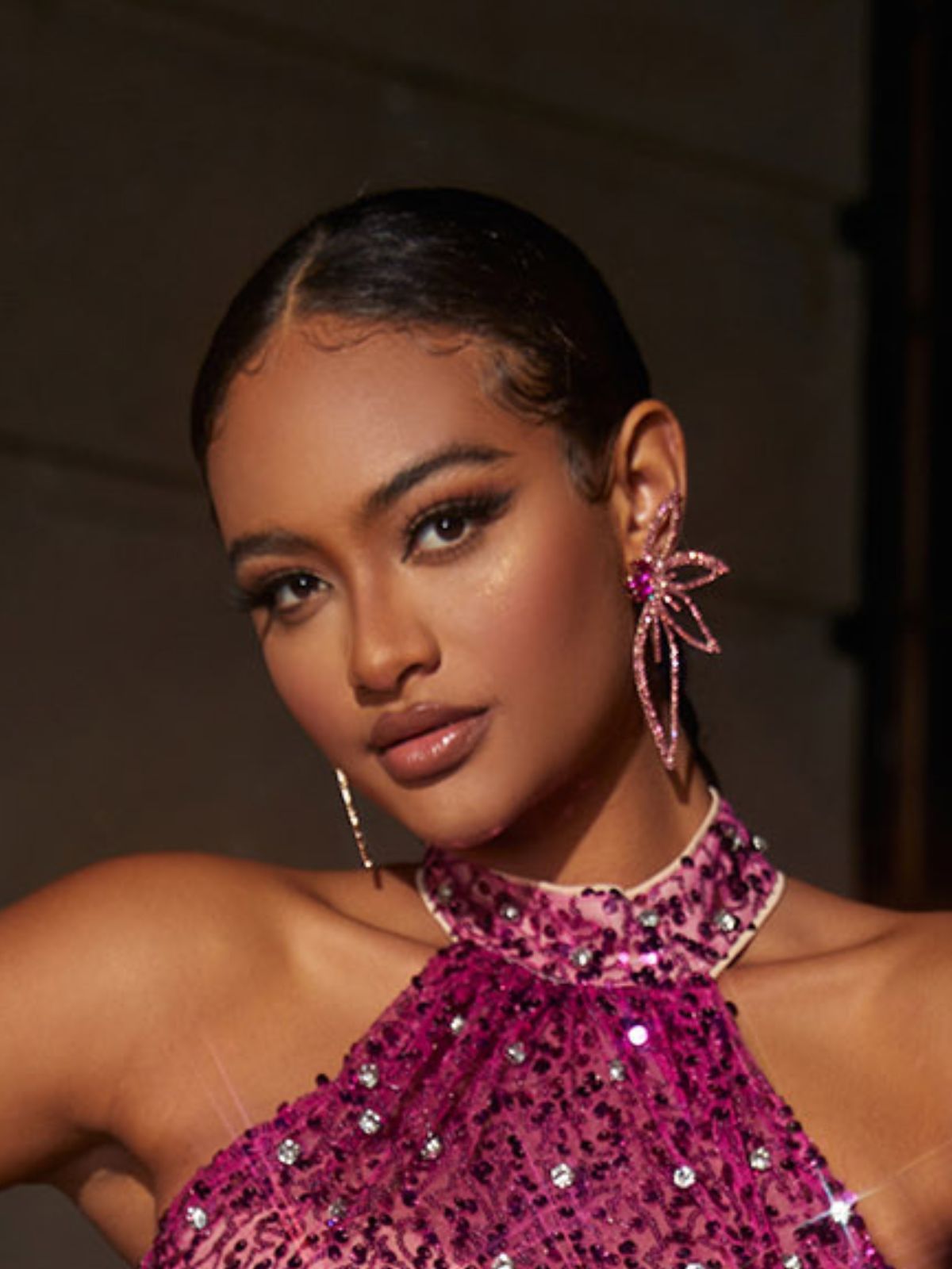 s925 Sterling Silver Crystal Flower Earrings | Mix Mix Style [Hot Seller]-Mix MIx Style