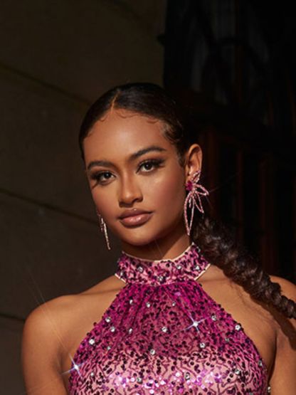 s925 Sterling Silver Crystal Flower Earrings | Mix Mix Style [Hot Seller]-Mix MIx Style