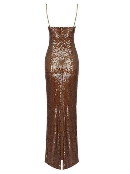 Lorelei Brown Sequin Dress-Mix MIx Style