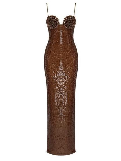Lorelei Brown Sequin Dress-Mix MIx Style