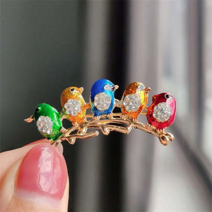 Lovely Pearl Diamonds Trendy Brooch Pins Animals Bird Butterfly Bee | Mix Mix Style [Hot Seller]-Mix MIx Style