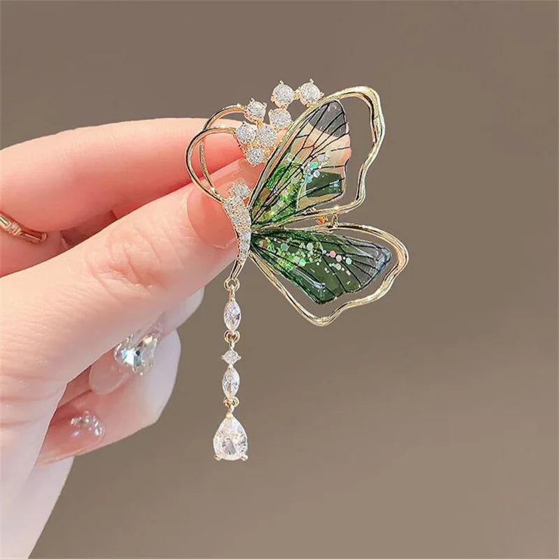 Lovely Pearl Diamonds Trendy Brooch Pins Animals Bird Butterfly Bee | Mix Mix Style [Hot Seller]-Mix MIx Style