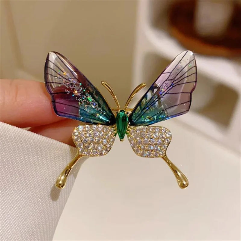 Lovely Pearl Diamonds Trendy Brooch Pins Animals Bird Butterfly Bee | Mix Mix Style [Hot Seller]-Mix MIx Style