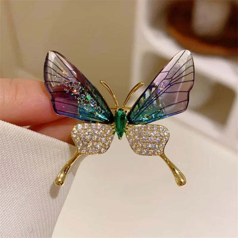 Lovely Pearl Diamonds Trendy Brooch Pins Animals Bird Butterfly Bee | Mix Mix Style [Hot Seller]-Mix MIx Style