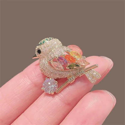Lovely Pearl Diamonds Trendy Brooch Pins Animals Bird Butterfly Bee | Mix Mix Style [Hot Seller]-Mix MIx Style