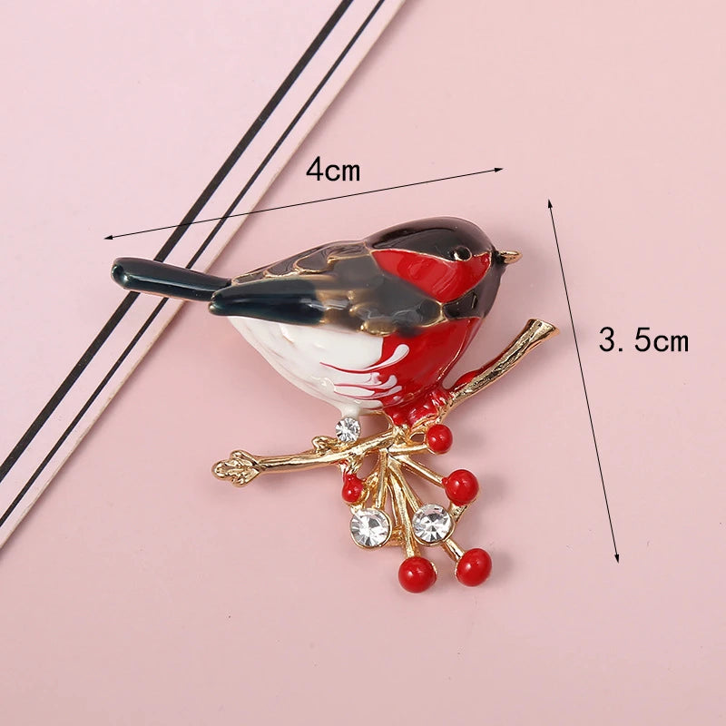 Lovely Pearl Diamonds Trendy Brooch Pins Animals Bird Butterfly Bee | Mix Mix Style [Hot Seller]-Mix MIx Style