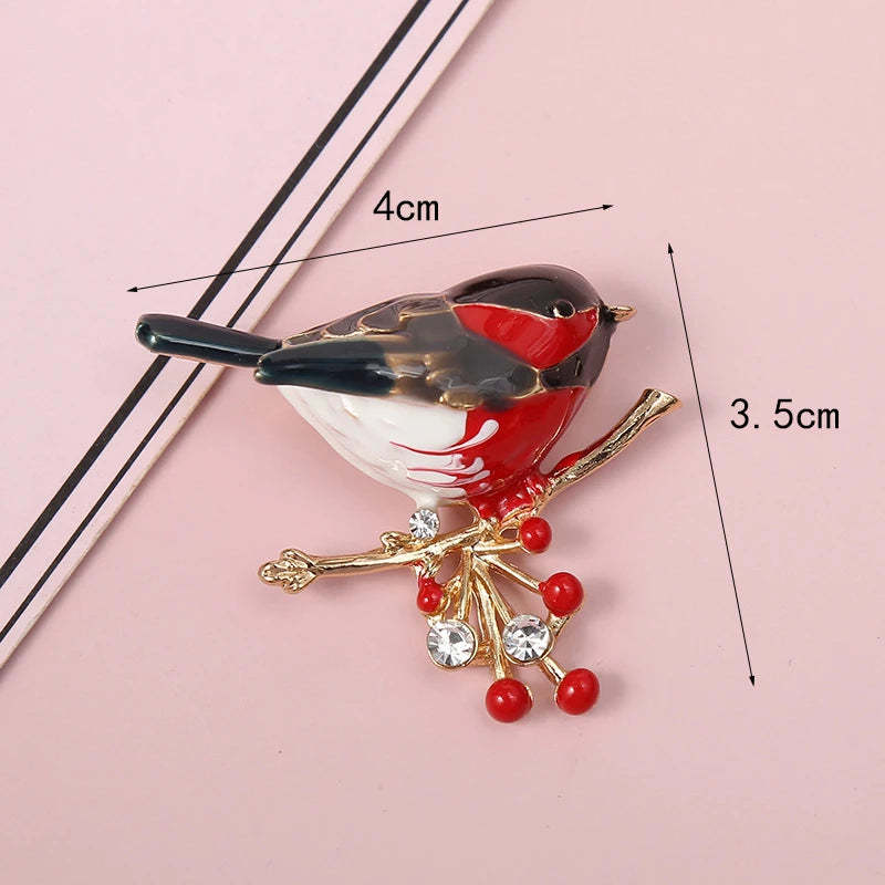 Lovely Pearl Diamonds Trendy Brooch Pins Animals Bird Butterfly Bee | Mix Mix Style [Hot Seller]-Mix MIx Style