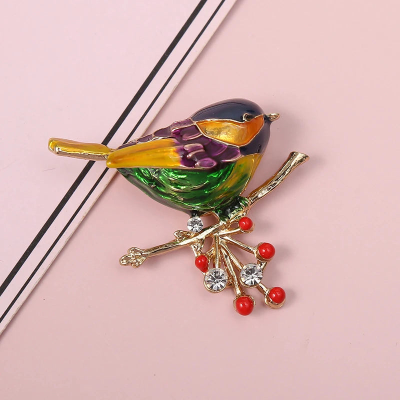 Lovely Pearl Diamonds Trendy Brooch Pins Animals Bird Butterfly Bee | Mix Mix Style [Hot Seller]-Mix MIx Style