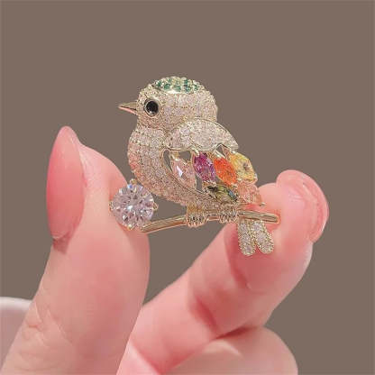 Lovely Pearl Diamonds Trendy Brooch Pins Animals Bird Butterfly Bee | Mix Mix Style [Hot Seller]-Mix MIx Style