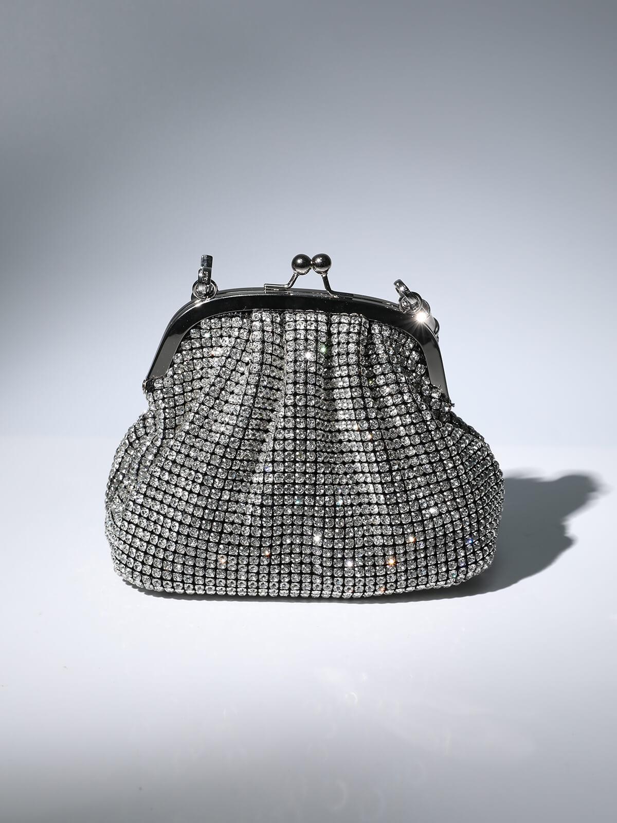 Mairead Shell Clutch In Silver-Mix MIx Style