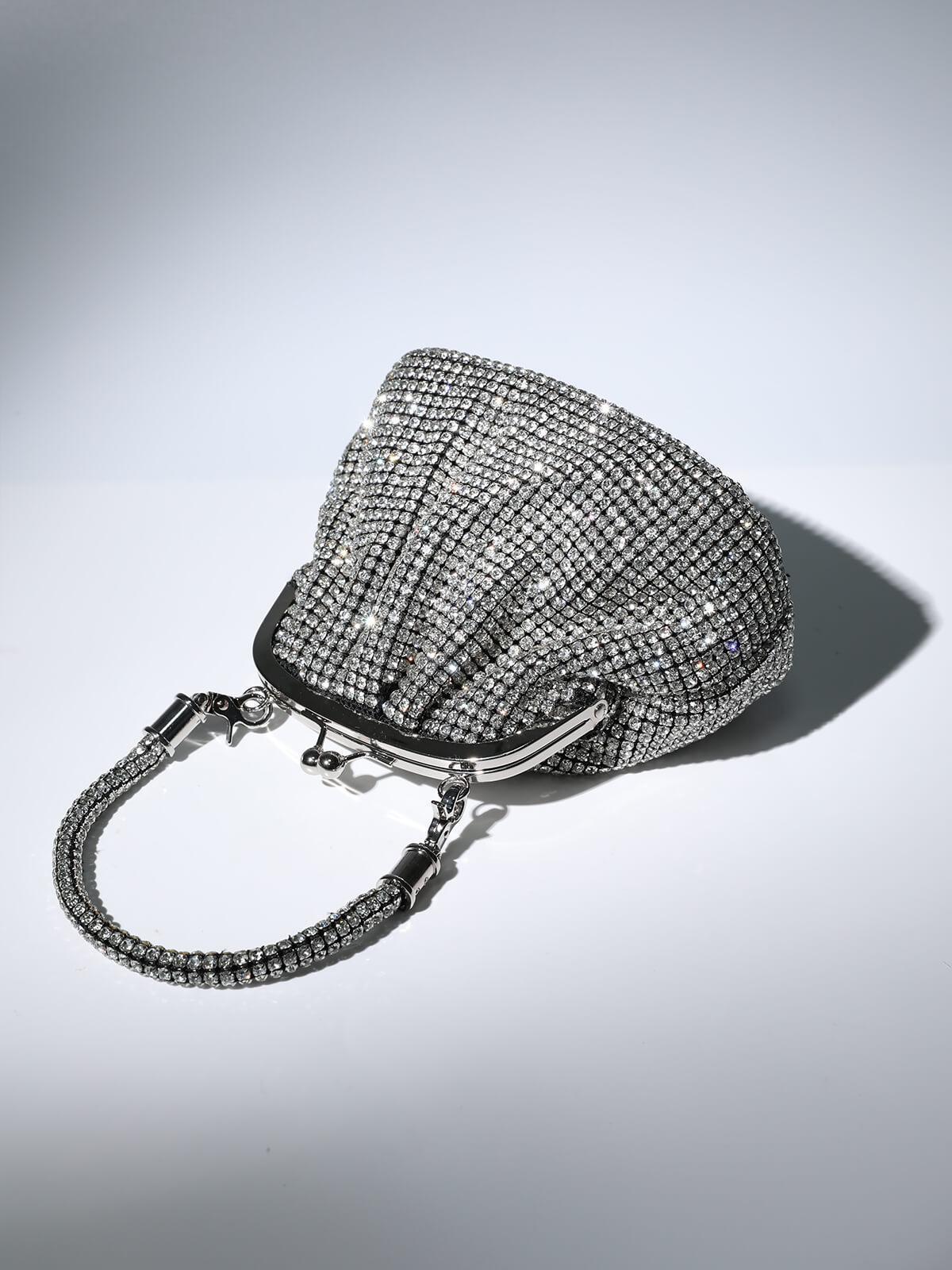 Mairead Shell Clutch In Silver-Mix MIx Style