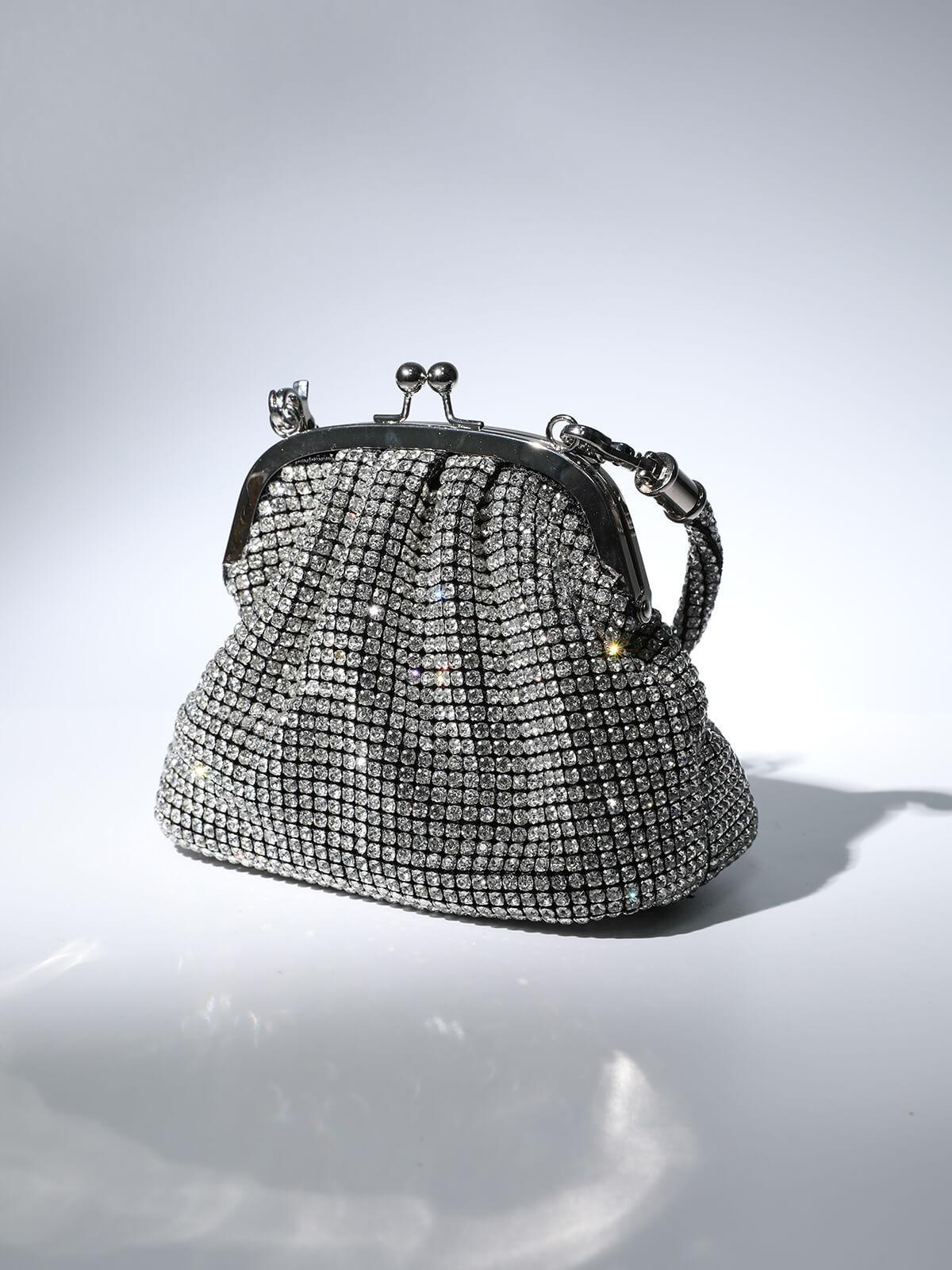 Mairead Shell Clutch In Silver-Mix MIx Style