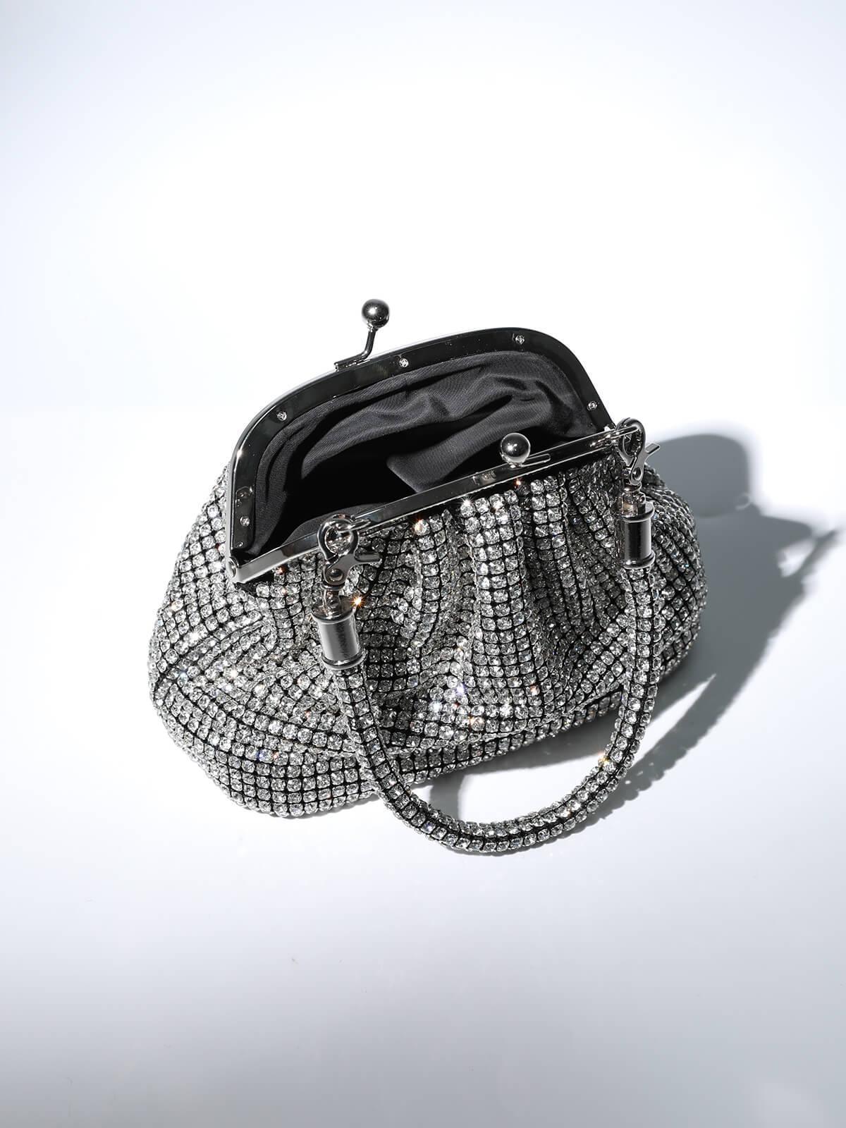 Mairead Shell Clutch In Silver-Mix MIx Style