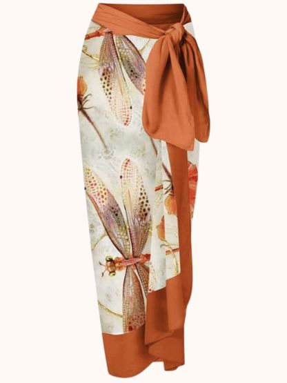 Multicolor Dragonfly Printed Swimwear Two Piece Set | Mix Mix Style-Mix MIx Style
